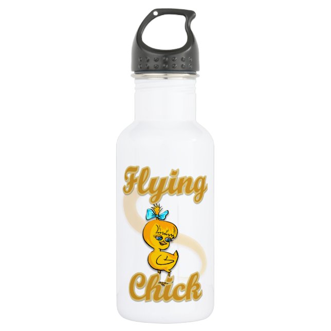 Flying Chick Stainless Steel Water Bottle (Front)