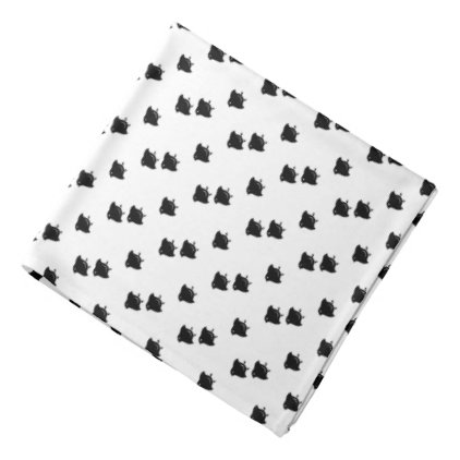 Flying Chidori Japanese Pattern White Bandana