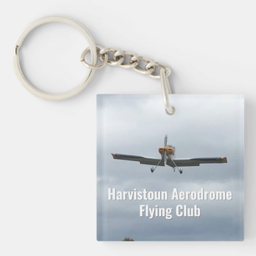 Flying Club Keyring with Light Aircraft