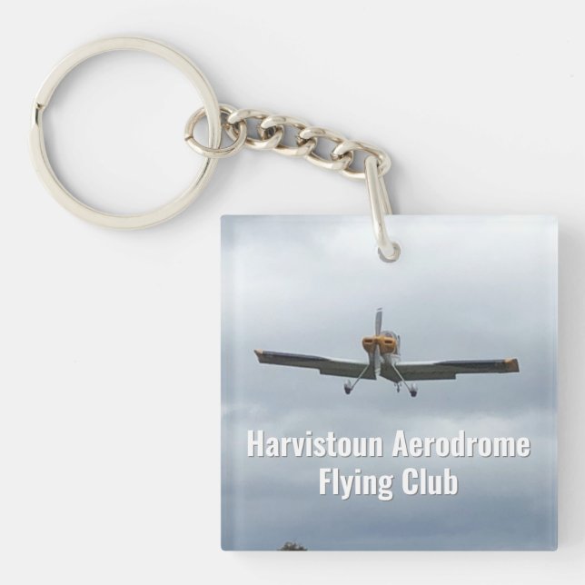 Flying Club with Light Aircraft Flying Club Member Keychain (Front)