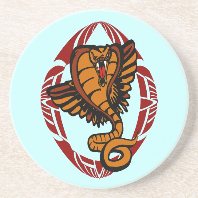 Flying Cobra Drink Coaster (Front)