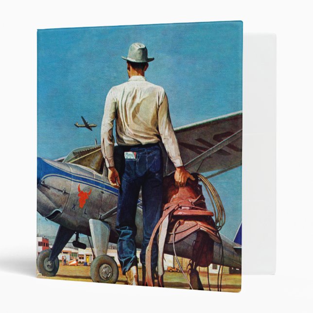 Flying Cowboy by Mead Schaeffer Binder (Front/Inside)