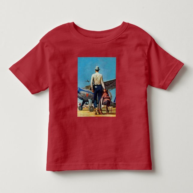 Flying Cowboy by Mead Schaeffer Toddler T-shirt (Front)