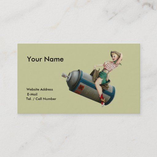 Customizable Flying Cowgirl Business Card