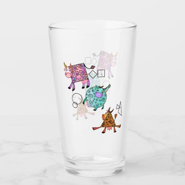 Flying Cows Glass (Front)