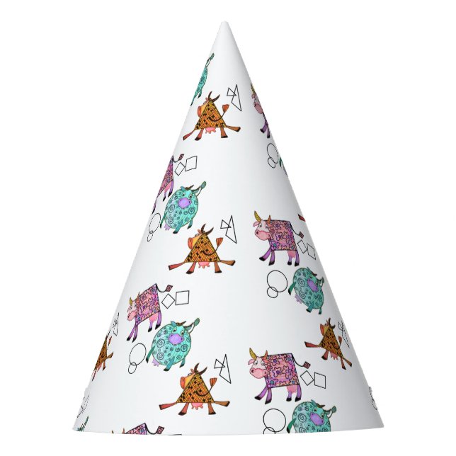 Flying Cows Party Hat (Front)