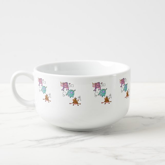 Flying Cows Soup Mug (Right)