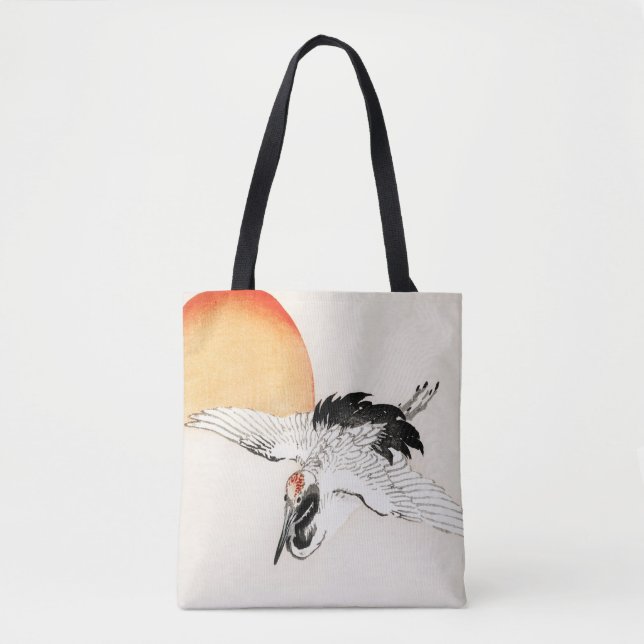 Flying crane by Kōno Bairei Tote Bag (Front)