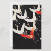 Flying Cranes: Japanese Bird Kimono Art (Front)