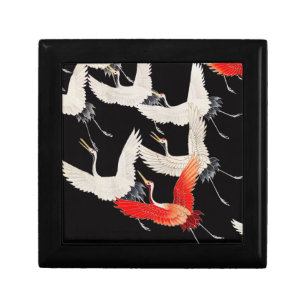 Flying Cranes: Japanese Bird Kimono Art Gift Box