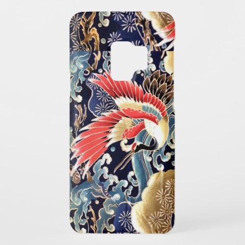 FLYING CRANESWAVESSPRING FLOWERS Japanese Floral Case_Mate Samsung Galaxy S9 Case