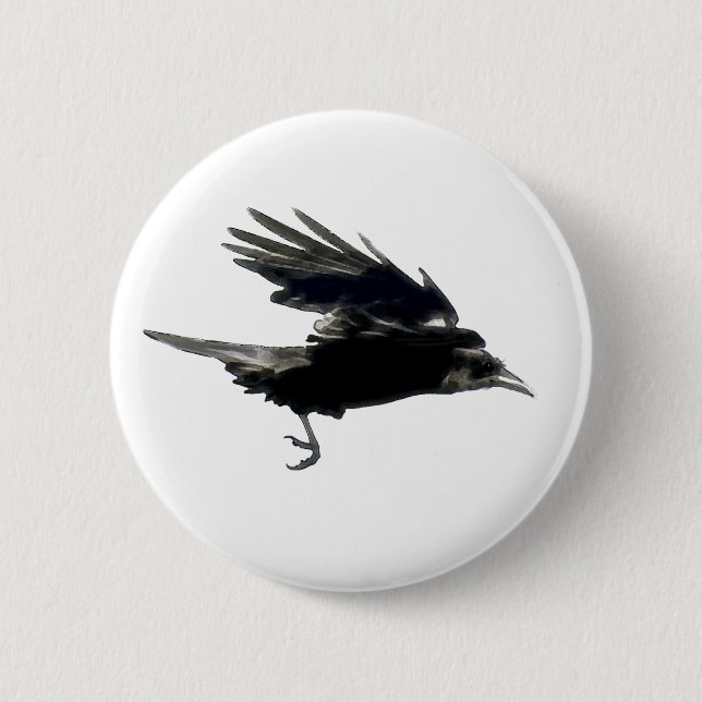 Flying CROW Art Button (Front)