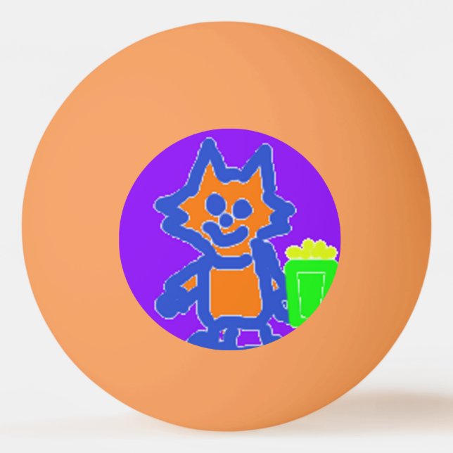 Flying Cuties Popcorn Anime Ping Pong Ball (Front)