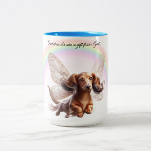 Flying Dachshund Customized Mug