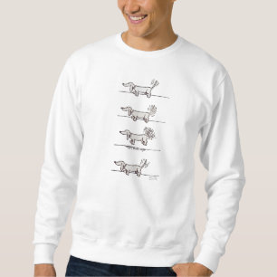Flying Dachshund sweatshirt