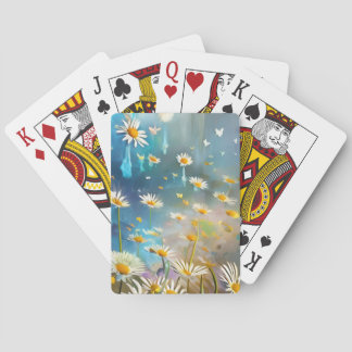 Flying daisies poker cards