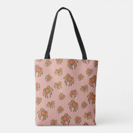 Flying Daisies Spring and Summer floral tote bag