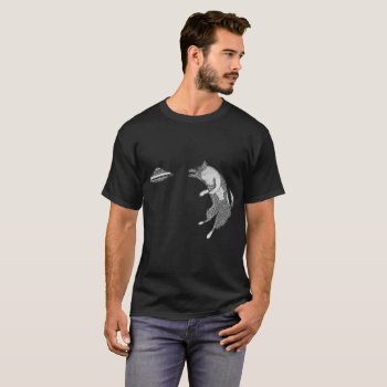 Flying Disc Dog T-shirt by elihelman at Zazzle