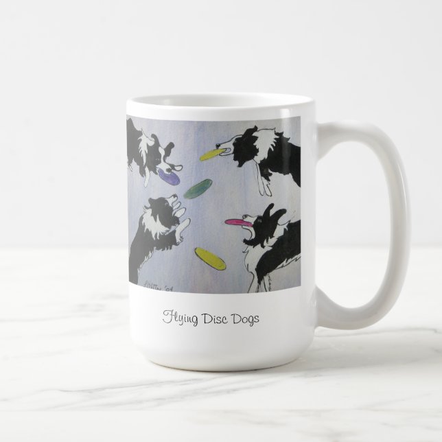 Flying Disc Dogs Mug (Right)