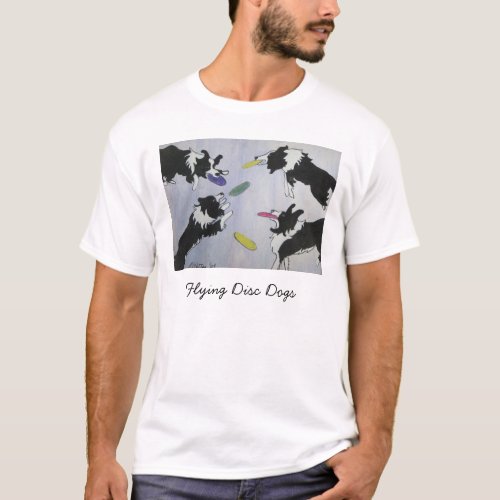 Flying Disc Dogs T_Shirt