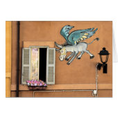 Flying Donkey Cartoon Card (Front Horizontal)