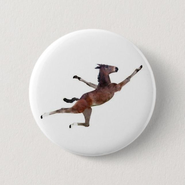 flying donkey pinback button (Front)