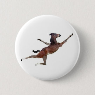 flying donkey pinback button
