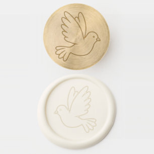 Flying Dove Pigeon Bird Wax Seal Stamp