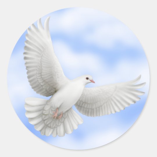 Flying Dove Sticker | Zazzle.com