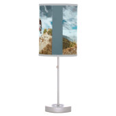 Flying Downhill on a Mountain Bike Table Lamp (Front)
