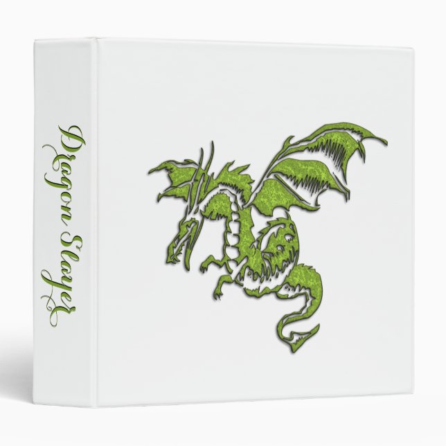 Flying Dragon Design 3 Ring Binder (Front/Spine)