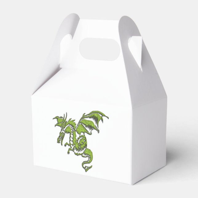 Flying Dragon Design Favor Boxes (Front Side)