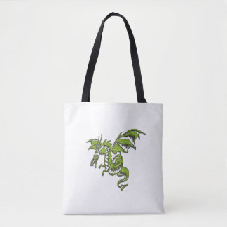 Flying Dragon Design Tote Bag