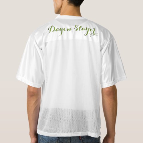 Flying Dragon Front Dragon Slayer Custom Text Mens Football Jersey