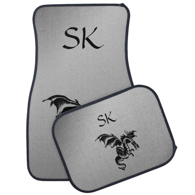 Flying Dragon Monogram Car Mat (Set)