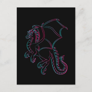 flying dragon postcard