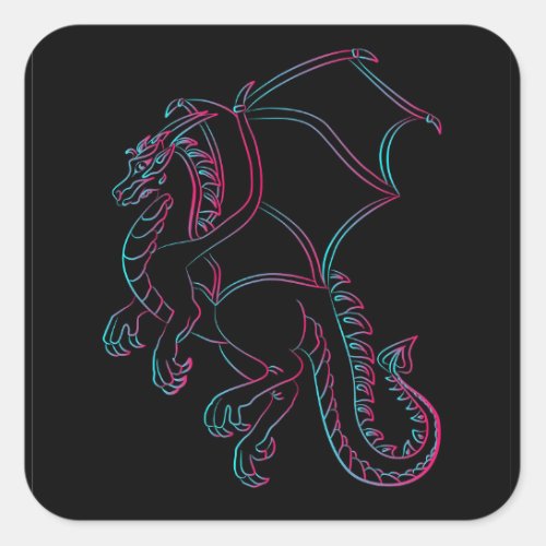 flying dragon stickers