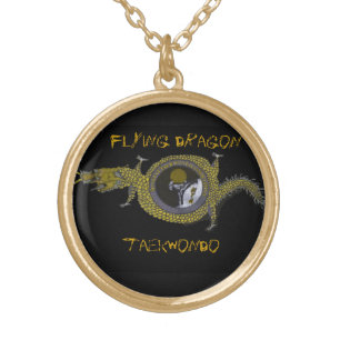 Flying Dragon Tae Kwon Do- Pendant gold