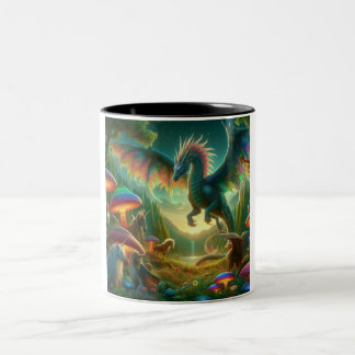 Flying Dragon Two-Tone Coffee Mug