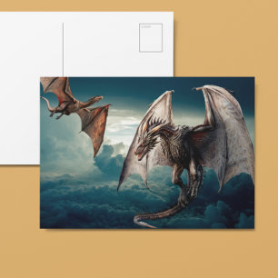 Flying Dragon Wyvern  Postcard