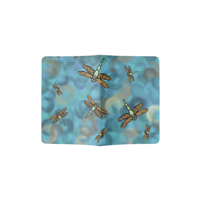 Flying Dragonflies Passport Holder (Opened)