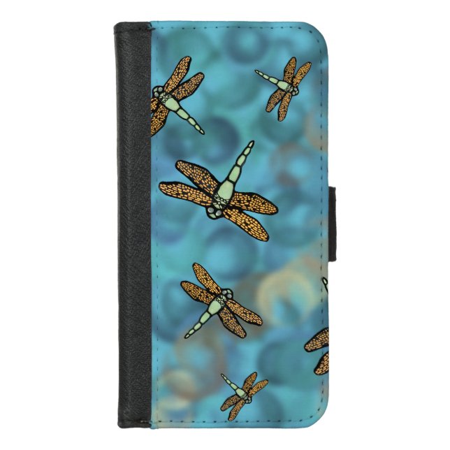 Flying Dragonflies Phone Wallet Case (Front)