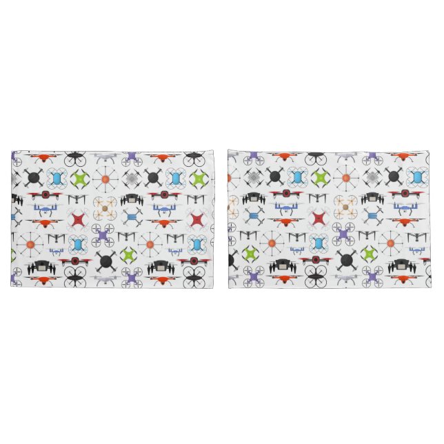 Flying Drone Pillow Case (Back-Set)