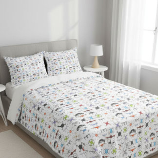Flying Drones Duvet Cover