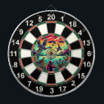 Flying Ducks Target Wall Decor Dart Board<br><div class="desc">Celebrate the beauty of waterfowl in motion with this circular design featuring ducks soaring above water,  accented with a bold target. Perfect for man caves and hunting lodges,  this piece brings the excitement of the hunt and the elegance of nature into your home.</div>