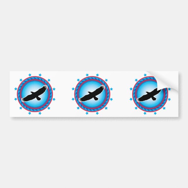 Flying Eagle Bumper Sticker (Front)