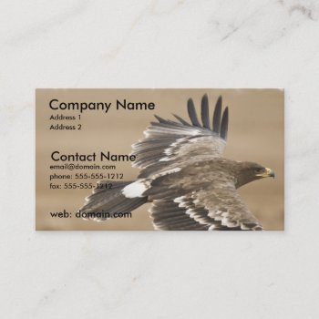 Flying Eagle Business Card by WildlifeAnimals at Zazzle