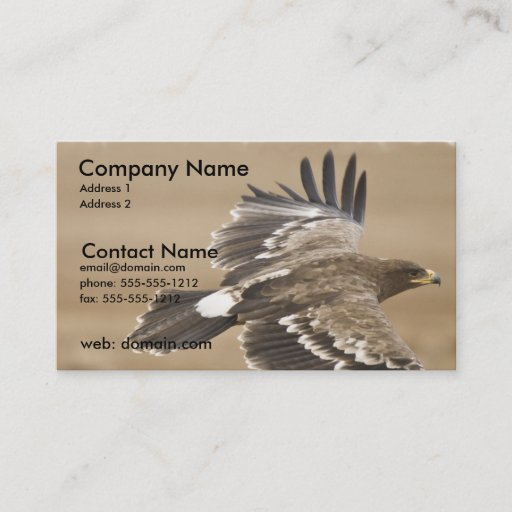 Customizable Flying Eagle Business Card