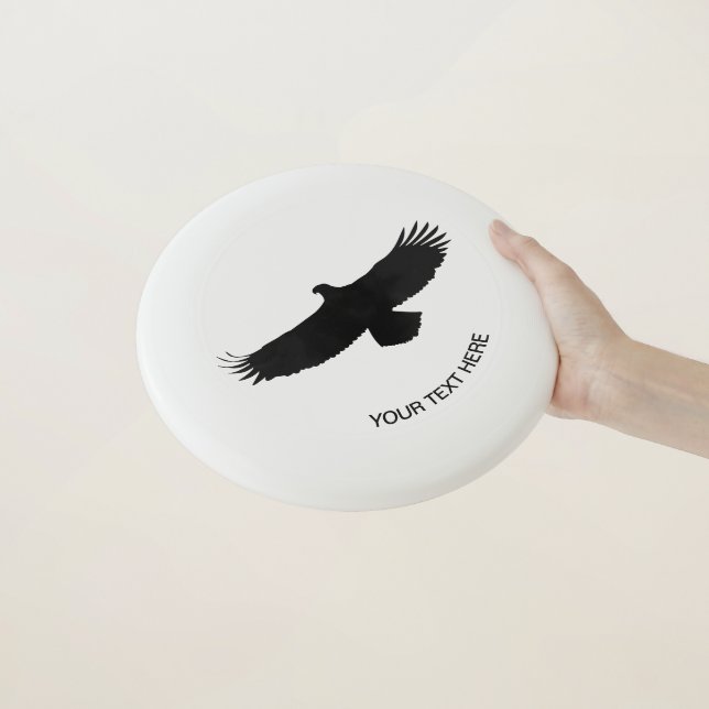 Flying Eagle Frisbee with Custom Text (In Hand)