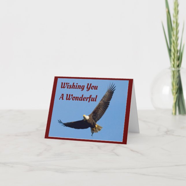 Flying Eagle July 4th Holiday Card (Front)